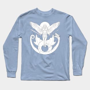 Fighting Angel and Dragon Long Sleeve T-Shirt